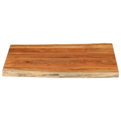 vidaXL Tischplatte 90x80x3,8 cm Rechteckig Massivholz Akazie Baumkante