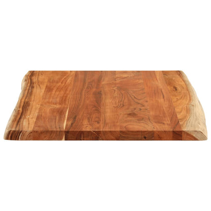 vidaXL Tischplatte 90x80x3,8 cm Rechteckig Massivholz Akazie Baumkante