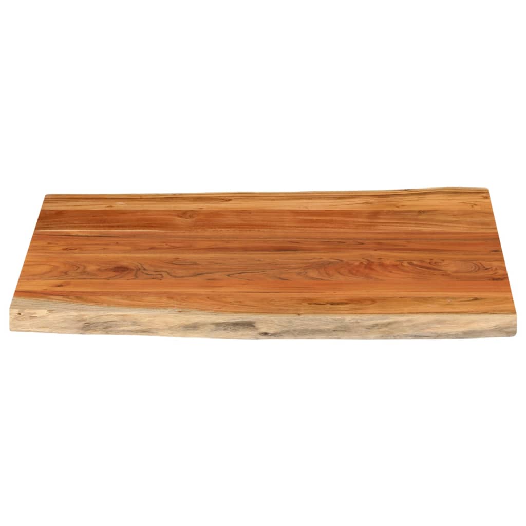 vidaXL Tischplatte 100x80x3,8cm Rechteckig Massivholz Akazie Baumkante