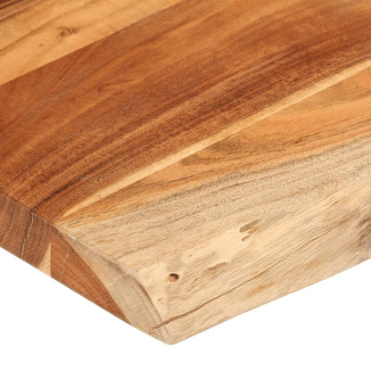 vidaXL Tischplatte 100x80x3,8cm Rechteckig Massivholz Akazie Baumkante