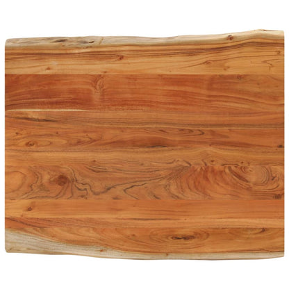 vidaXL Tischplatte 110x80x3,8cm Rechteckig Massivholz Akazie Baumkante