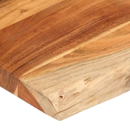 vidaXL Tischplatte 110x80x3,8cm Rechteckig Massivholz Akazie Baumkante