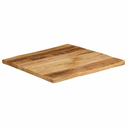 vidaXL Tischplatte mit Baumkante 40x40x2,5 cm Raues Mango Massivholz