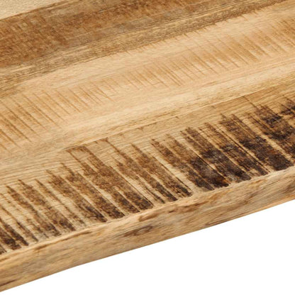 vidaXL Tischplatte mit Baumkante 40x40x2,5 cm Raues Mango Massivholz