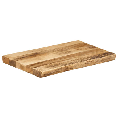 vidaXL Tischplatte mit Baumkante 50x40x2,5 cm Raues Mango Massivholz
