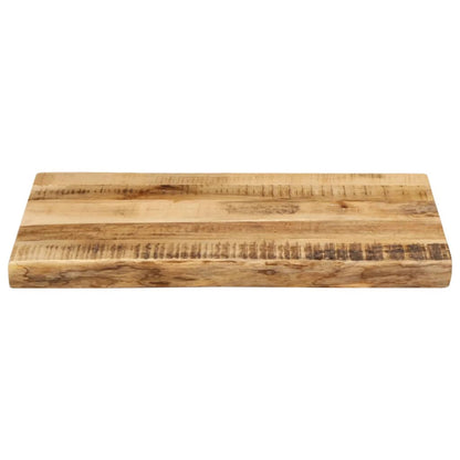 vidaXL Tischplatte mit Baumkante 50x40x2,5 cm Raues Mango Massivholz
