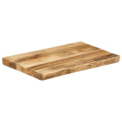 vidaXL Tischplatte mit Baumkante 60x40x2,5 cm Raues Mango Massivholz