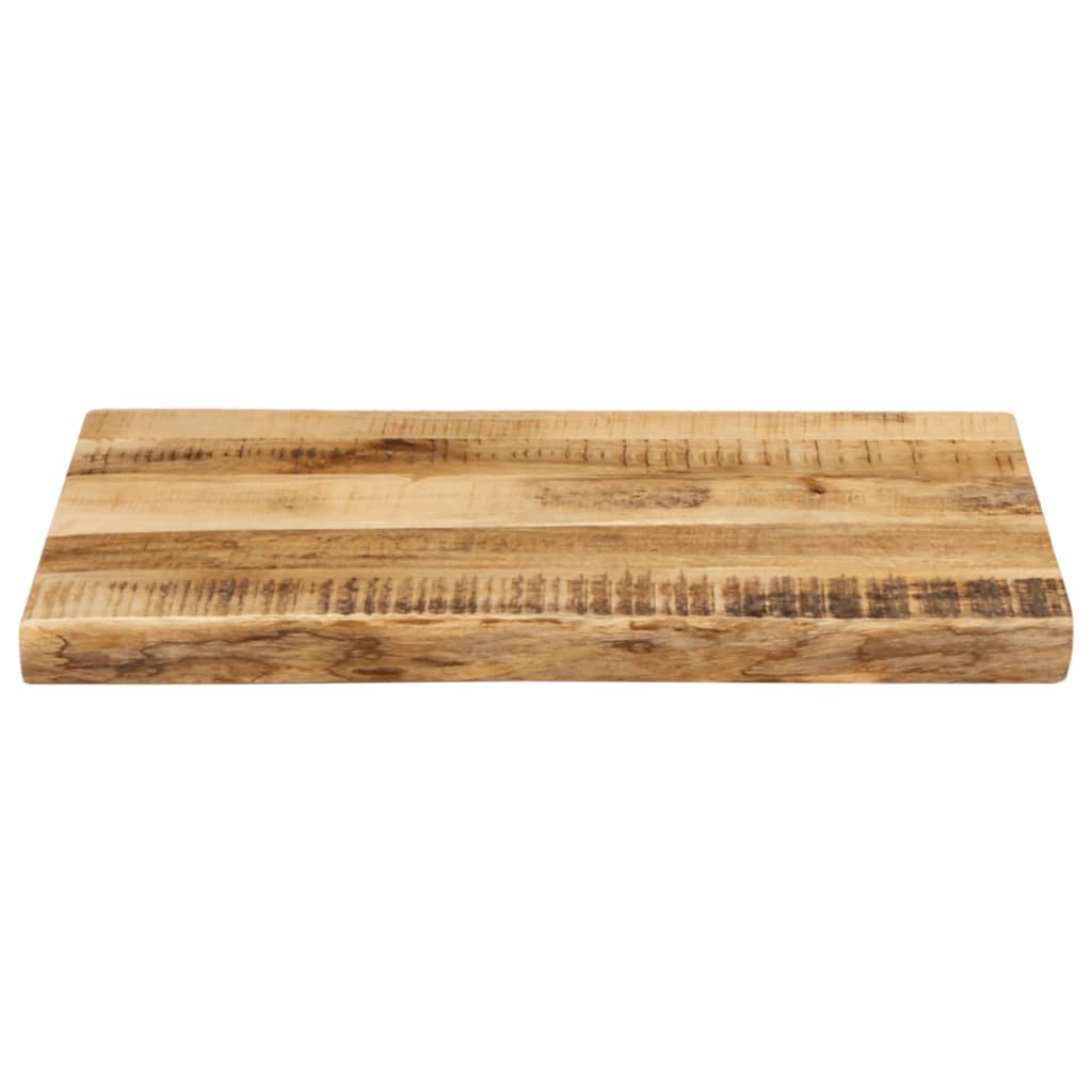 vidaXL Tischplatte mit Baumkante 60x40x2,5 cm Raues Mango Massivholz