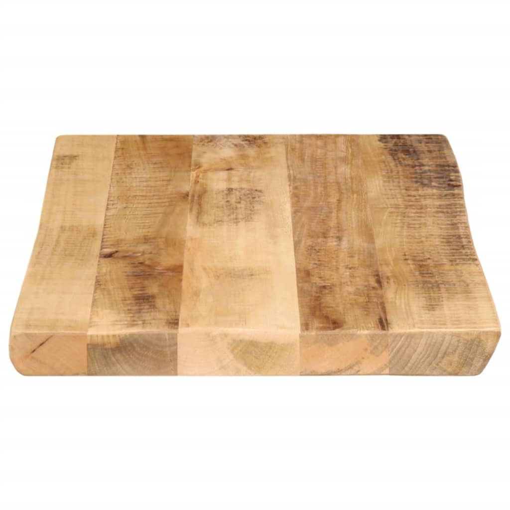 vidaXL Tischplatte mit Baumkante 60x40x2,5 cm Raues Mango Massivholz