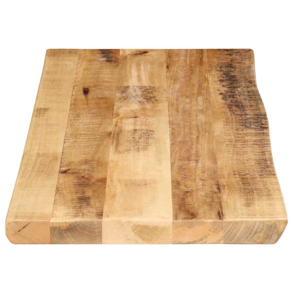 vidaXL Tischplatte mit Baumkante 100x40x2,5 cm Raues Mango Massivholz
