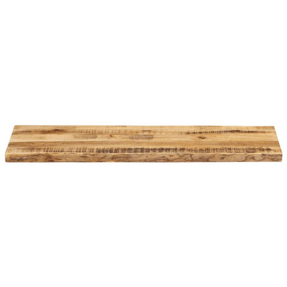 vidaXL Tischplatte mit Baumkante 110x40x2,5 cm Raues Mango Massivholz
