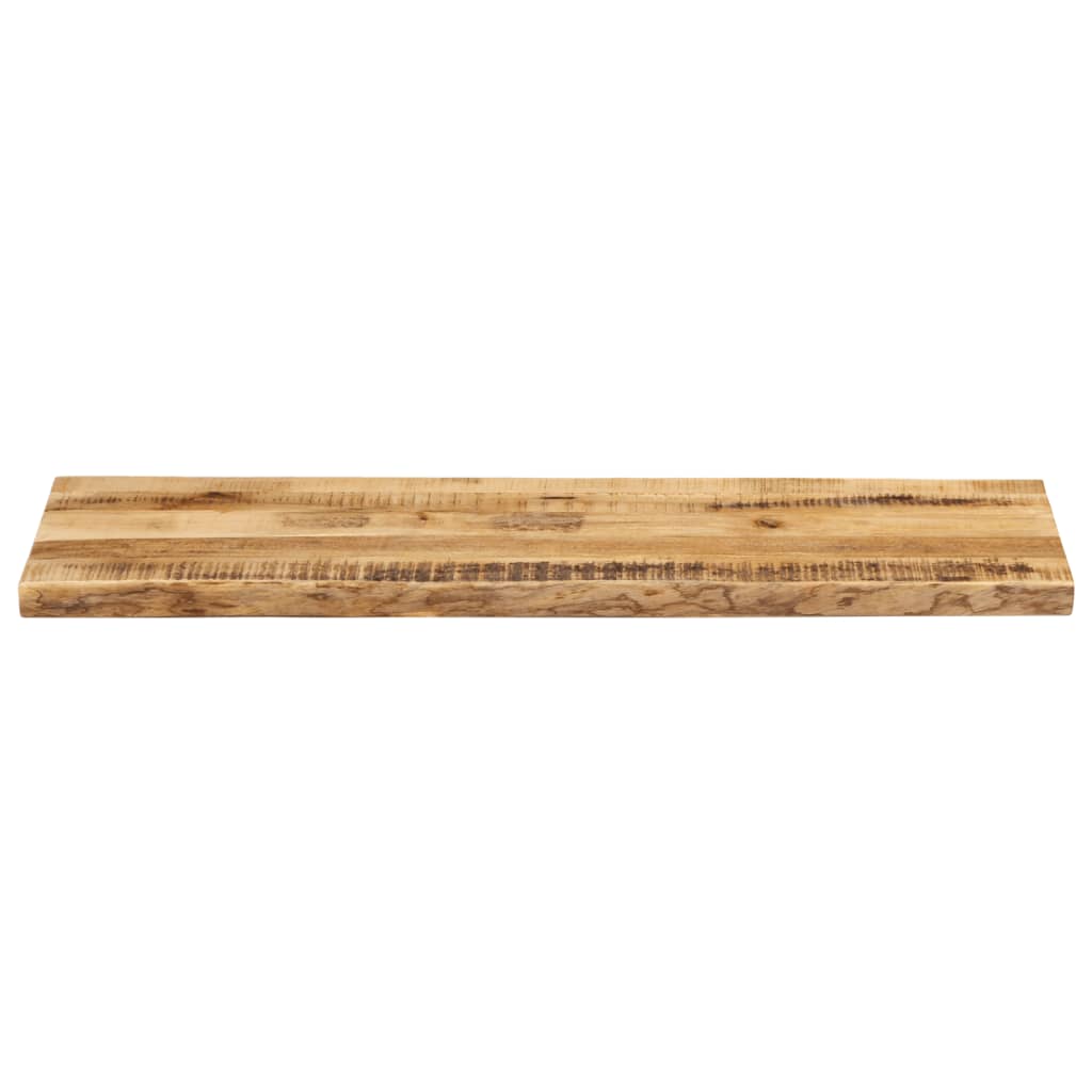 vidaXL Tischplatte mit Baumkante 120x40x2,5 cm Raues Mango Massivholz
