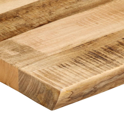 vidaXL Tischplatte mit Baumkante 140x40x2,5 cm Raues Mango Massivholz
