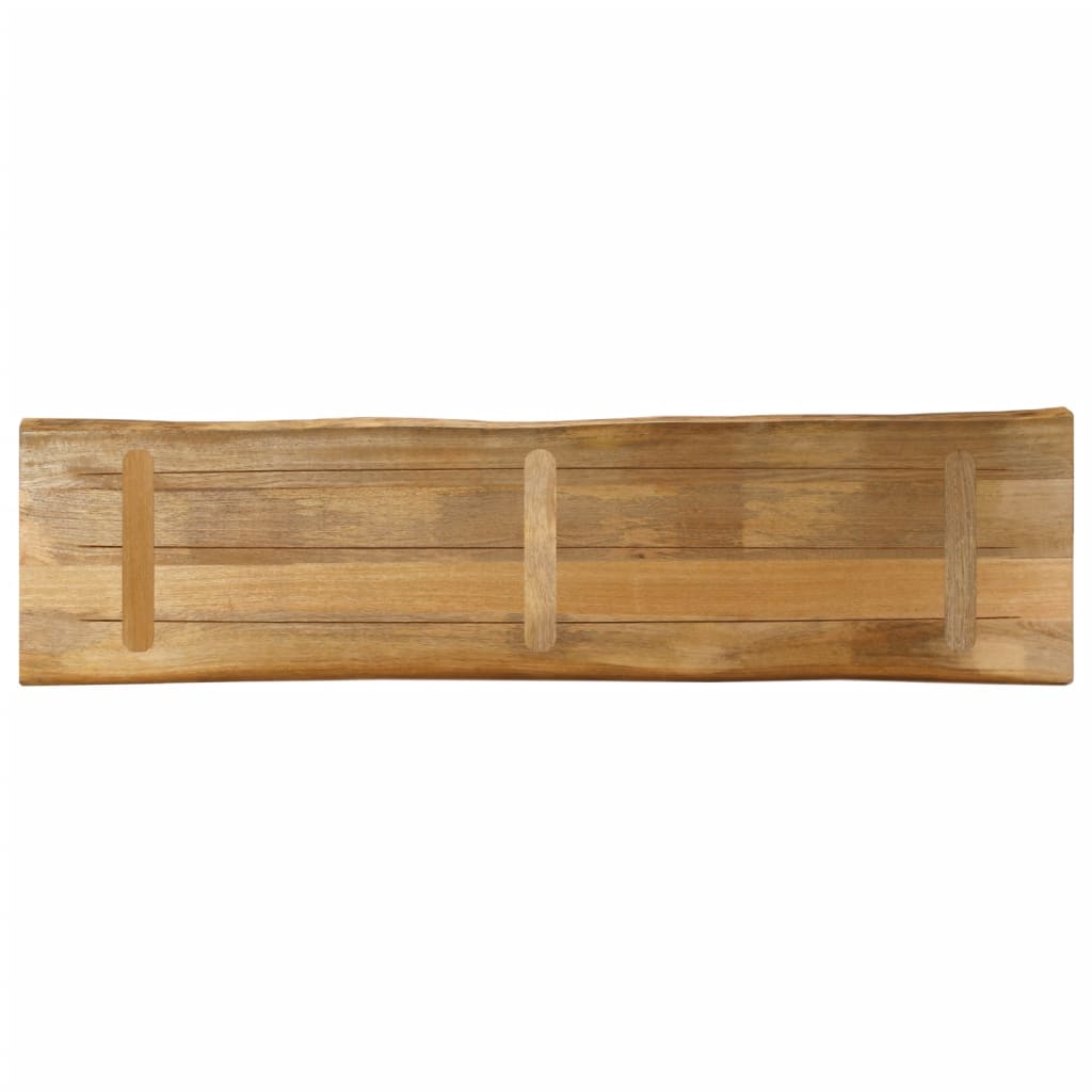 vidaXL Tischplatte mit Baumkante 180x40x2,5 cm Raues Mango Massivholz
