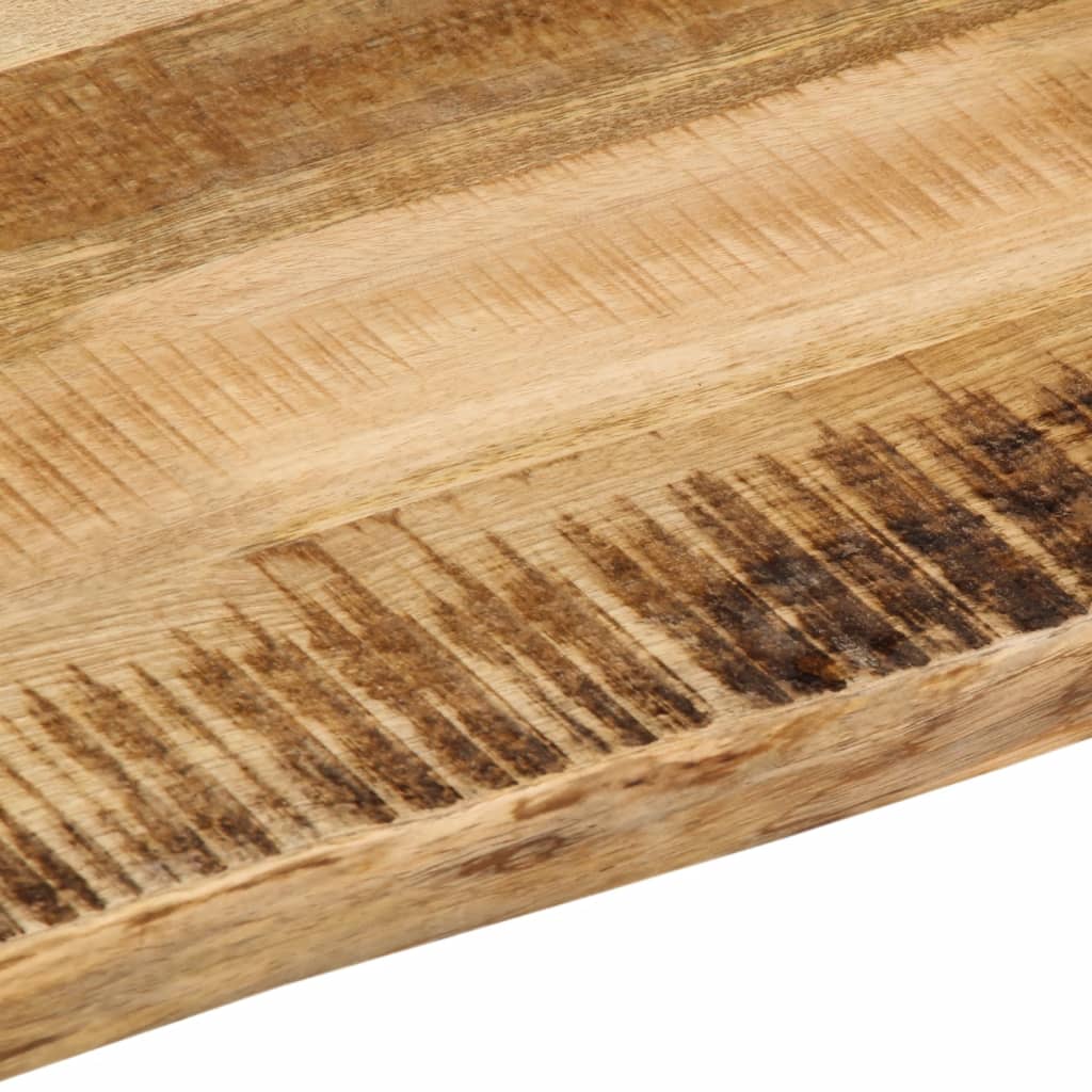 vidaXL Tischplatte mit Baumkante 90x60x2,5 cm Raues Mango Massivholz