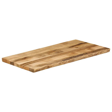 vidaXL Tischplatte mit Baumkante 100x60x2,5 cm Raues Mango Massivholz