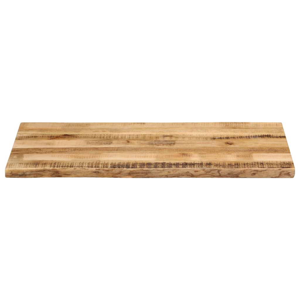 vidaXL Tischplatte mit Baumkante 110x60x2,5 cm Raues Mango Massivholz