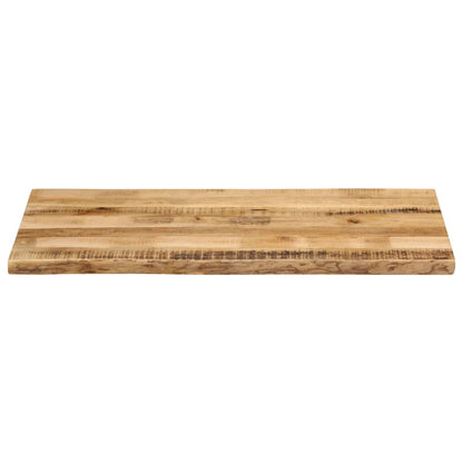vidaXL Tischplatte mit Baumkante 120x60x2,5 cm Raues Mango Massivholz