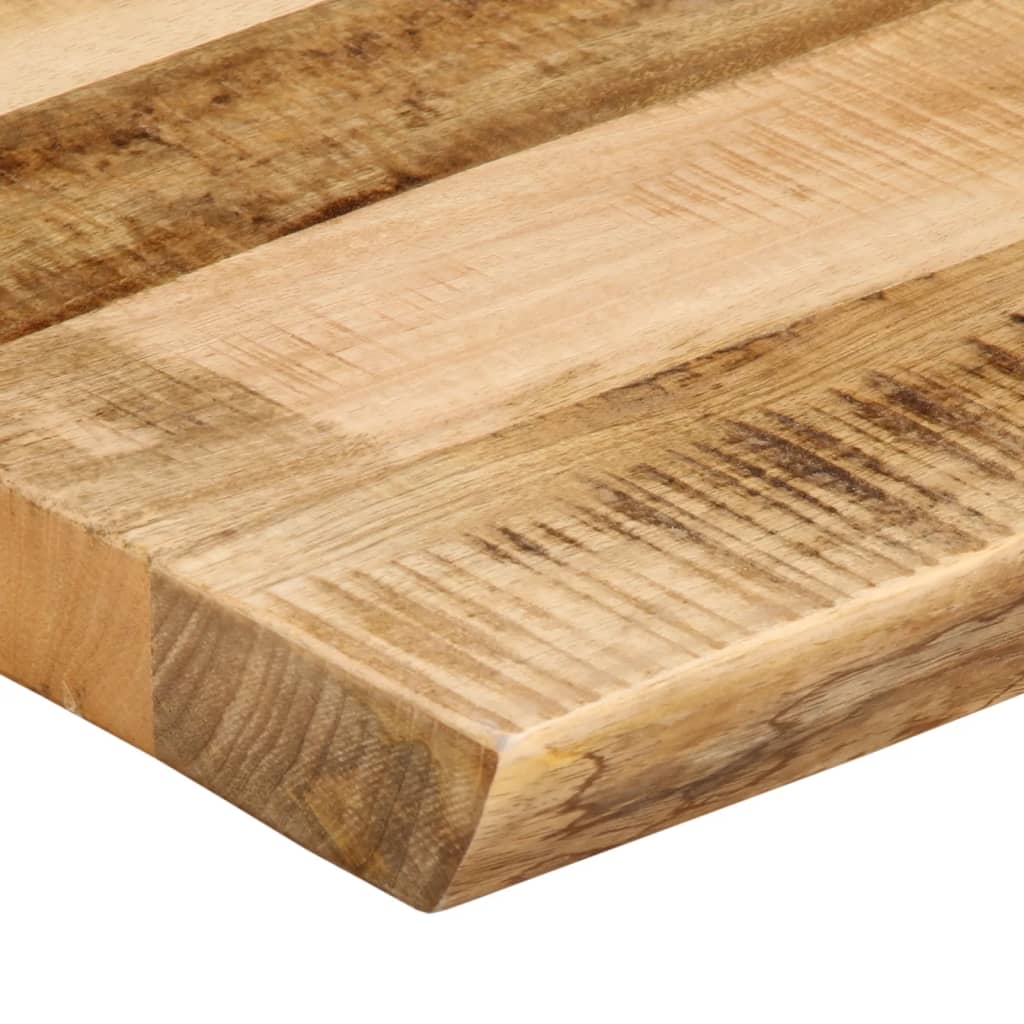 vidaXL Tischplatte mit Baumkante 120x60x2,5 cm Raues Mango Massivholz
