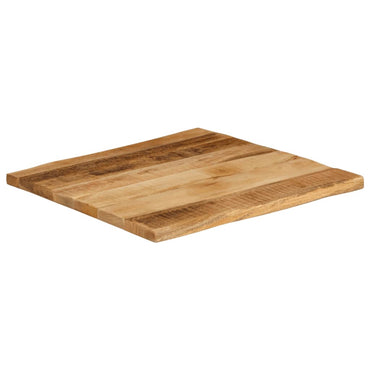 vidaXL Tischplatte mit Baumkante 80x80x2,5 cm Raues Mango Massivholz