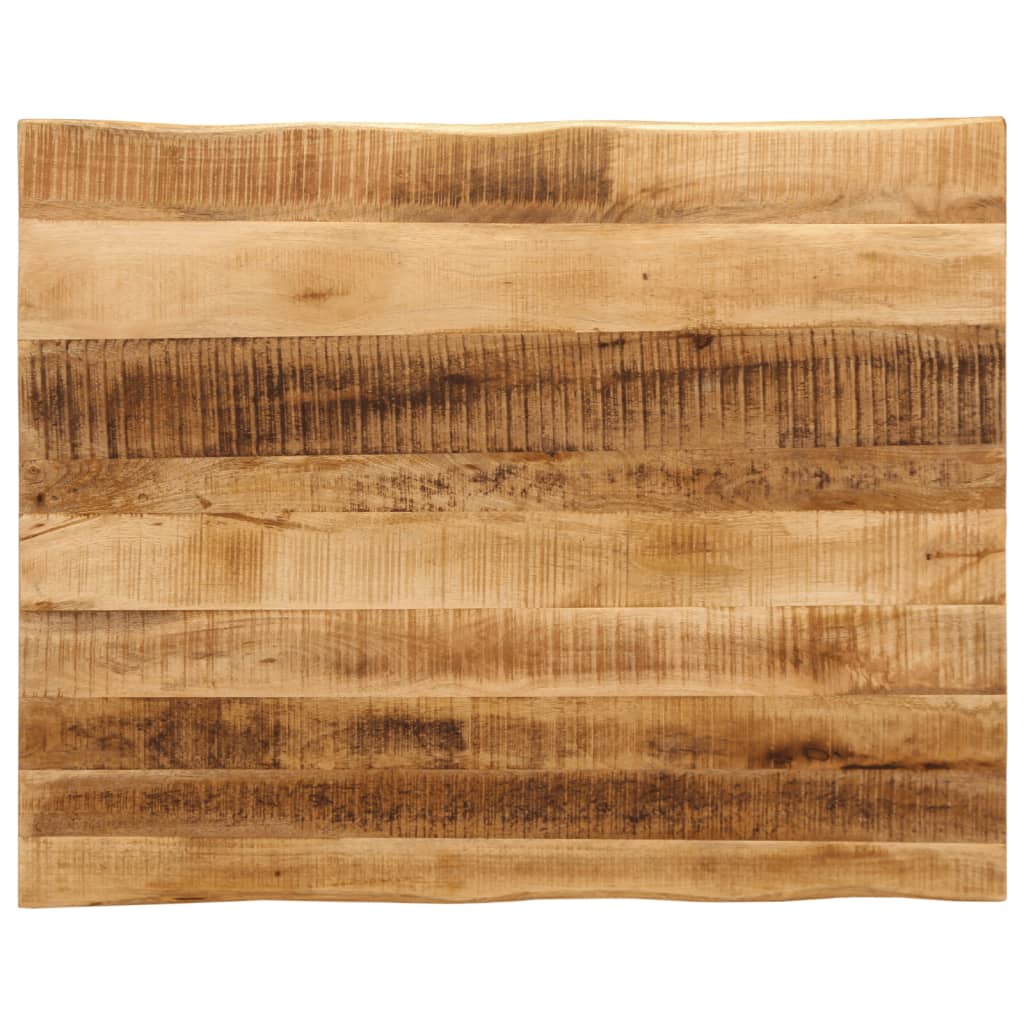 vidaXL Tischplatte mit Baumkante 100x80x2,5 cm Raues Mango Massivholz