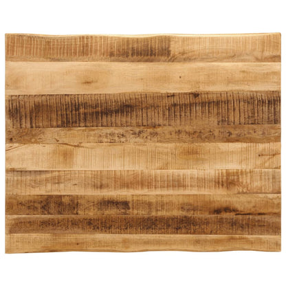 vidaXL Tischplatte mit Baumkante 100x80x2,5 cm Raues Mango Massivholz