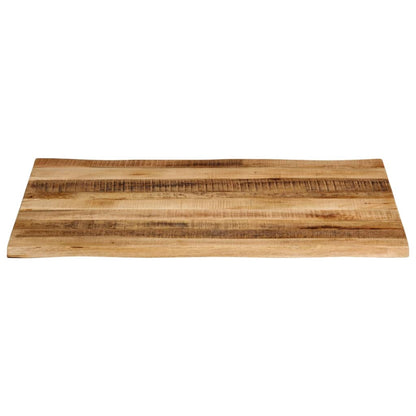 vidaXL Tischplatte mit Baumkante 100x80x2,5 cm Raues Mango Massivholz