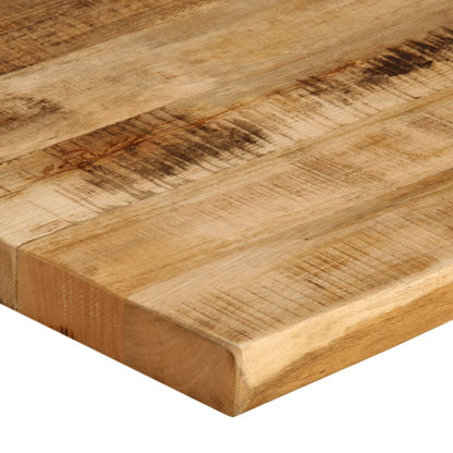 vidaXL Tischplatte mit Baumkante 100x80x2,5 cm Raues Mango Massivholz
