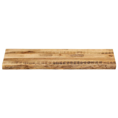 vidaXL Tischplatte mit Baumkante 80x40x3,8 cm Raues Mango Massivholz
