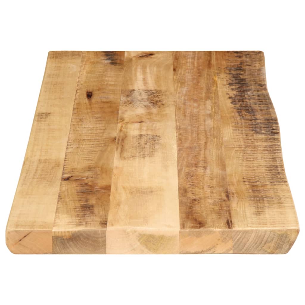 vidaXL Tischplatte mit Baumkante 80x40x3,8 cm Raues Mango Massivholz