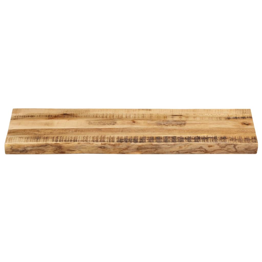 vidaXL Tischplatte mit Baumkante 90x40x3,8 cm Raues Mango Massivholz