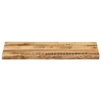 vidaXL Tischplatte mit Baumkante 90x40x3,8 cm Raues Mango Massivholz