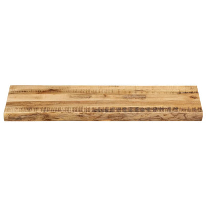 vidaXL Tischplatte mit Baumkante 100x40x3,8 cm Raues Mango Massivholz