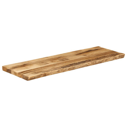 vidaXL Tischplatte mit Baumkante 110x40x3,8 cm Raues Mango Massivholz