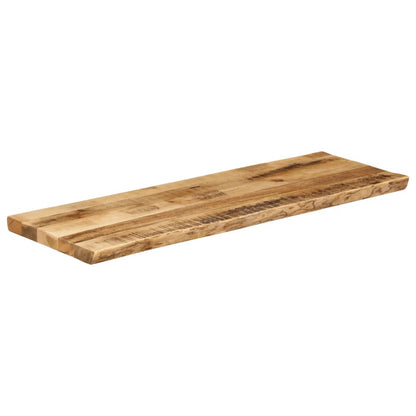 vidaXL Tischplatte mit Baumkante 140x40x3,8 cm Raues Mango Massivholz