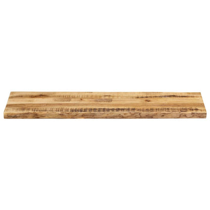 vidaXL Tischplatte mit Baumkante 140x40x3,8 cm Raues Mango Massivholz