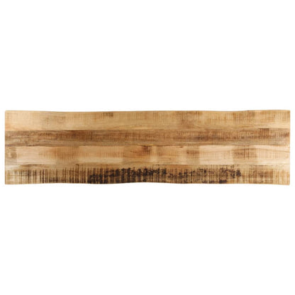 vidaXL Tischplatte mit Baumkante 160x40x3,8 cm Raues Mango Massivholz