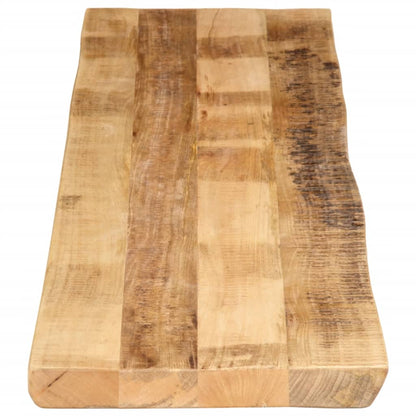 vidaXL Tischplatte mit Baumkante 180x40x3,8 cm Raues Mango Massivholz