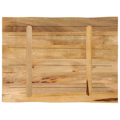 vidaXL Tischplatte mit Baumkante 70x60x3,8 cm Raues Mango Massivholz