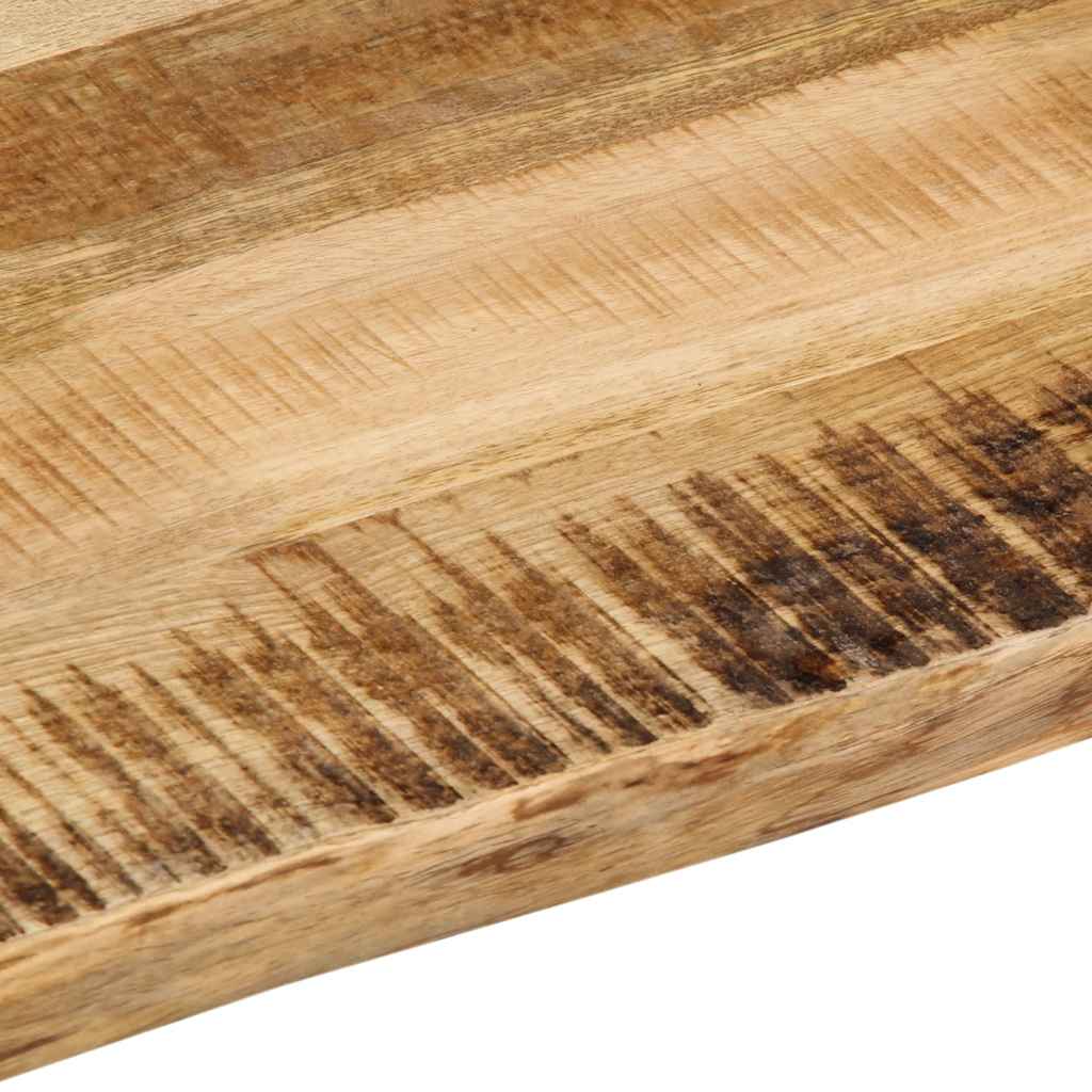 vidaXL Tischplatte mit Baumkante 70x60x3,8 cm Raues Mango Massivholz