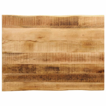 vidaXL Tischplatte mit Baumkante 90x60x3,8 cm Raues Mango Massivholz