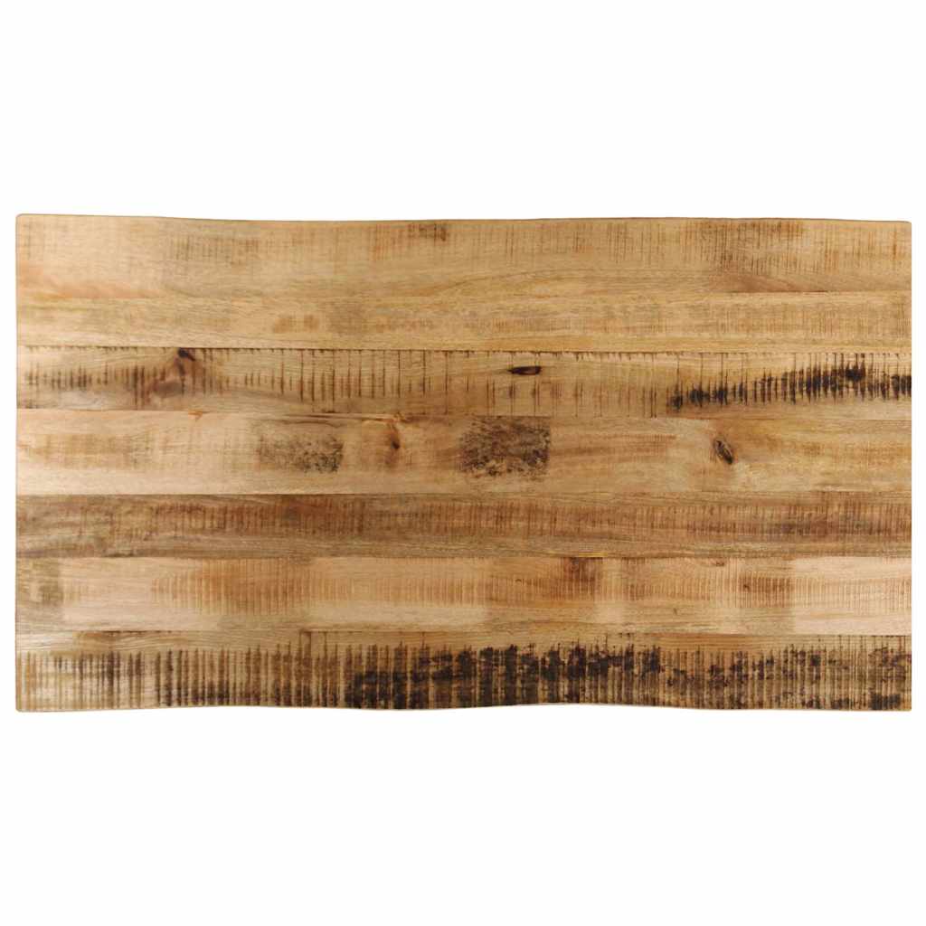 vidaXL Tischplatte mit Baumkante 100x60x3,8 cm Raues Mango Massivholz