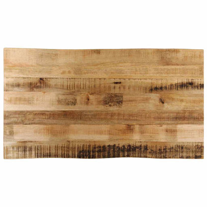 vidaXL Tischplatte mit Baumkante 100x60x3,8 cm Raues Mango Massivholz