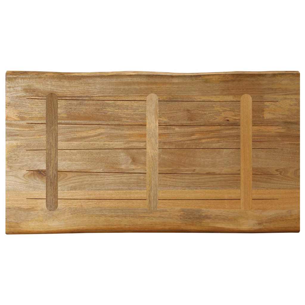 vidaXL Tischplatte mit Baumkante 100x60x3,8 cm Raues Mango Massivholz
