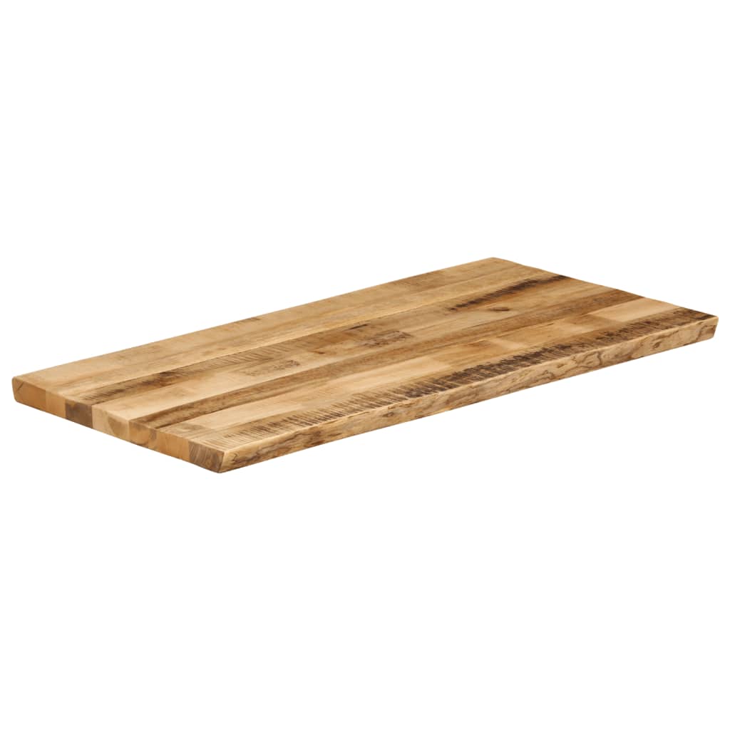 vidaXL Tischplatte mit Baumkante 110x60x3,8 cm Raues Mango Massivholz