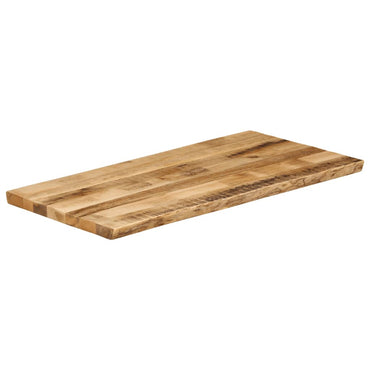 vidaXL Tischplatte mit Baumkante 110x60x3,8 cm Raues Mango Massivholz