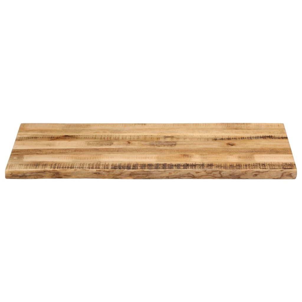 vidaXL Tischplatte mit Baumkante 110x60x3,8 cm Raues Mango Massivholz