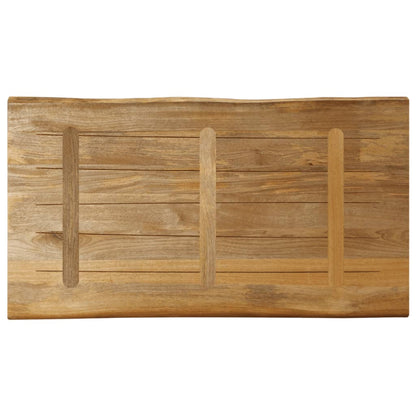 vidaXL Tischplatte mit Baumkante 110x60x3,8 cm Raues Mango Massivholz