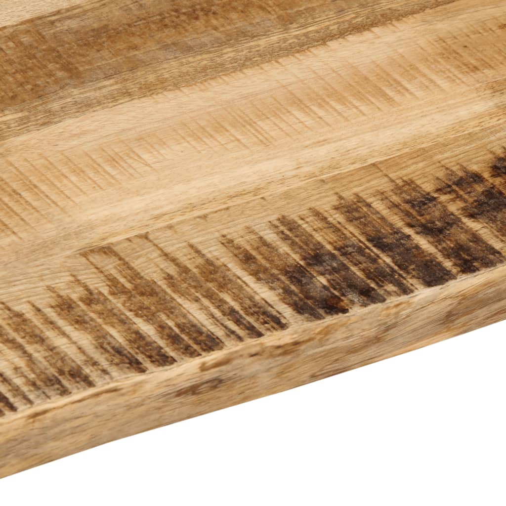 vidaXL Tischplatte mit Baumkante 110x60x3,8 cm Raues Mango Massivholz