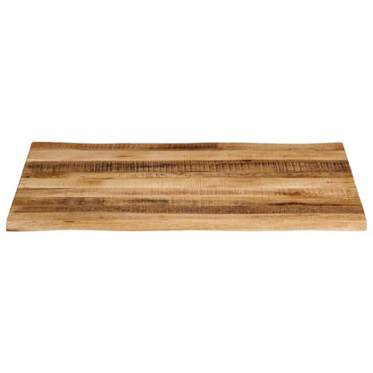 vidaXL Tischplatte mit Baumkante 110x80x3,8 cm Raues Mango Massivholz
